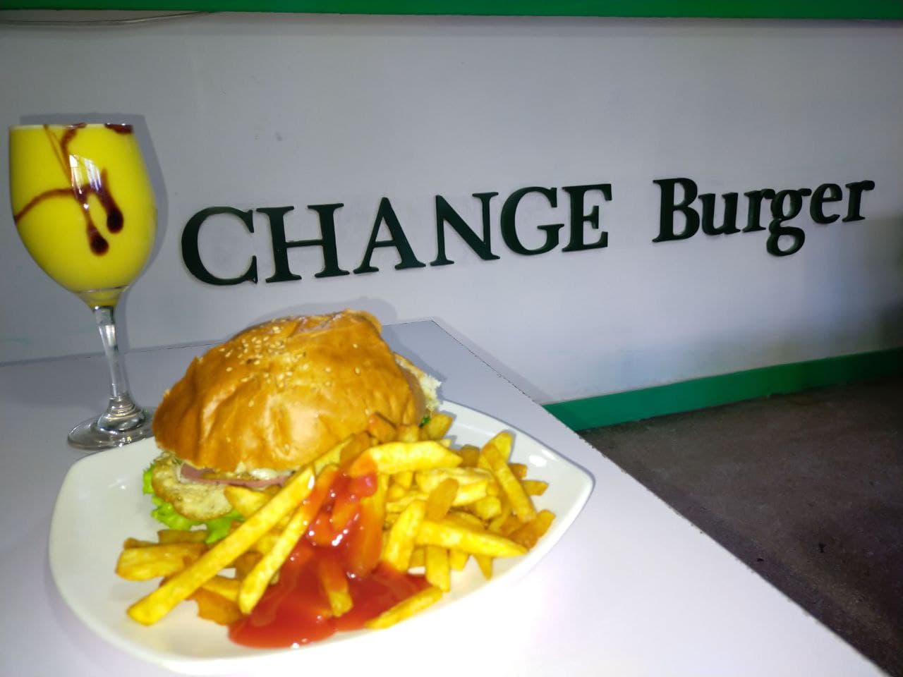 Change  Burger cover