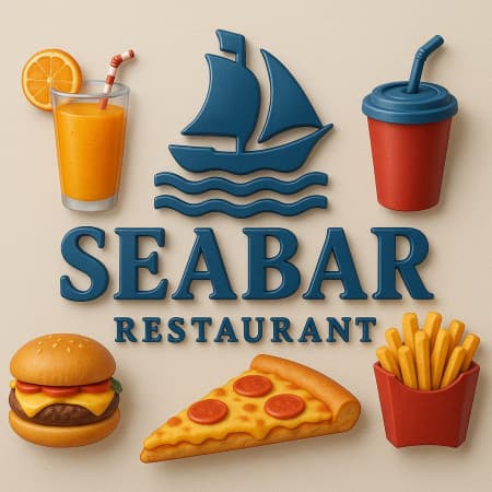 Seabar Juice  Burger And Pizza logo