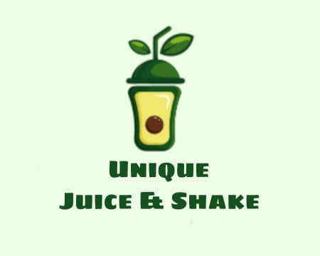 Unique Juice & Shake logo
