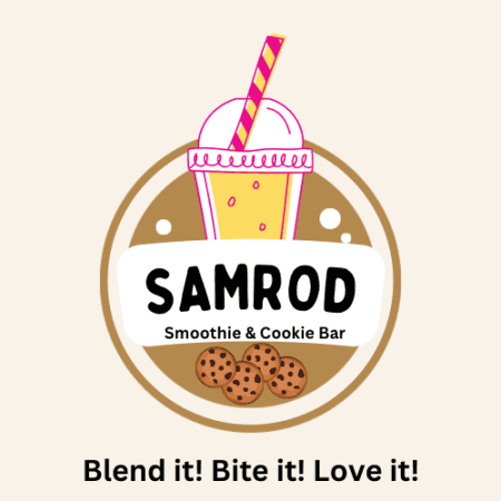 Samrod Smoothie & Cookie Bar logo