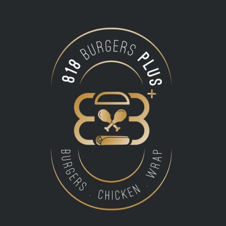 818 Burger Plus logo