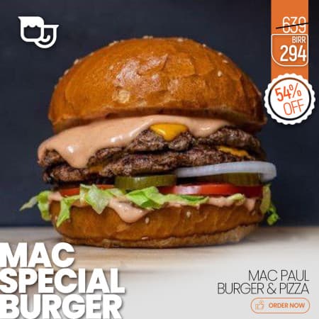 Mac Paul Burger & Pizza logo